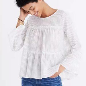 Madewell Tiered Top in Haysboro Strip